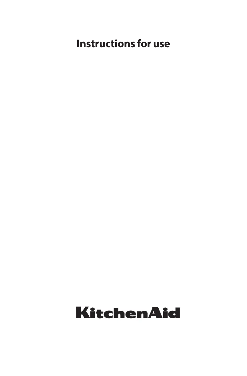 Page 1 de la notice Manuel utilisateur KitchenAid KMQCXB 45600