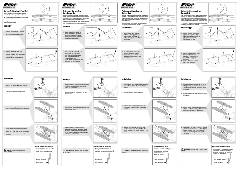 Page 1 de la notice Manuel utilisateur E-flite EFLUA1190