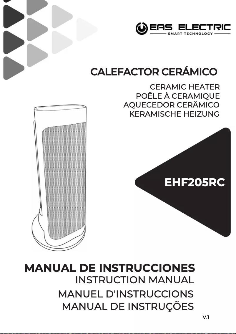 Page 1 de la notice Manuel utilisateur EAS Electric EHF205RC