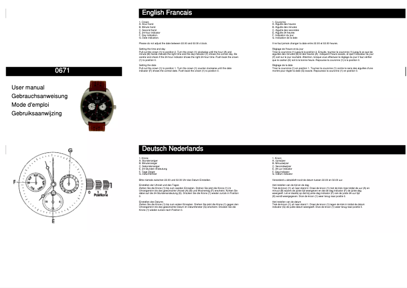 Page 1 de la notice Manuel utilisateur Davis 0671
