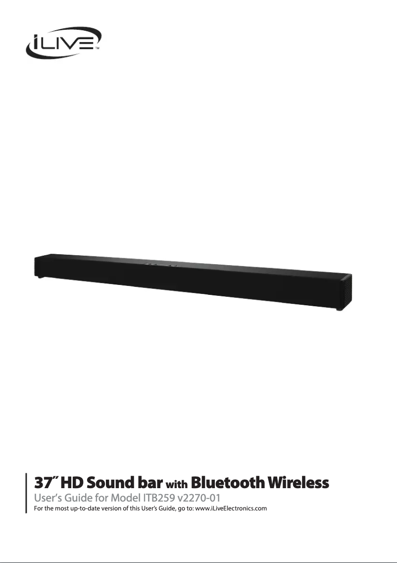 Page 1 de la notice Manuel utilisateur iLive ITB259B