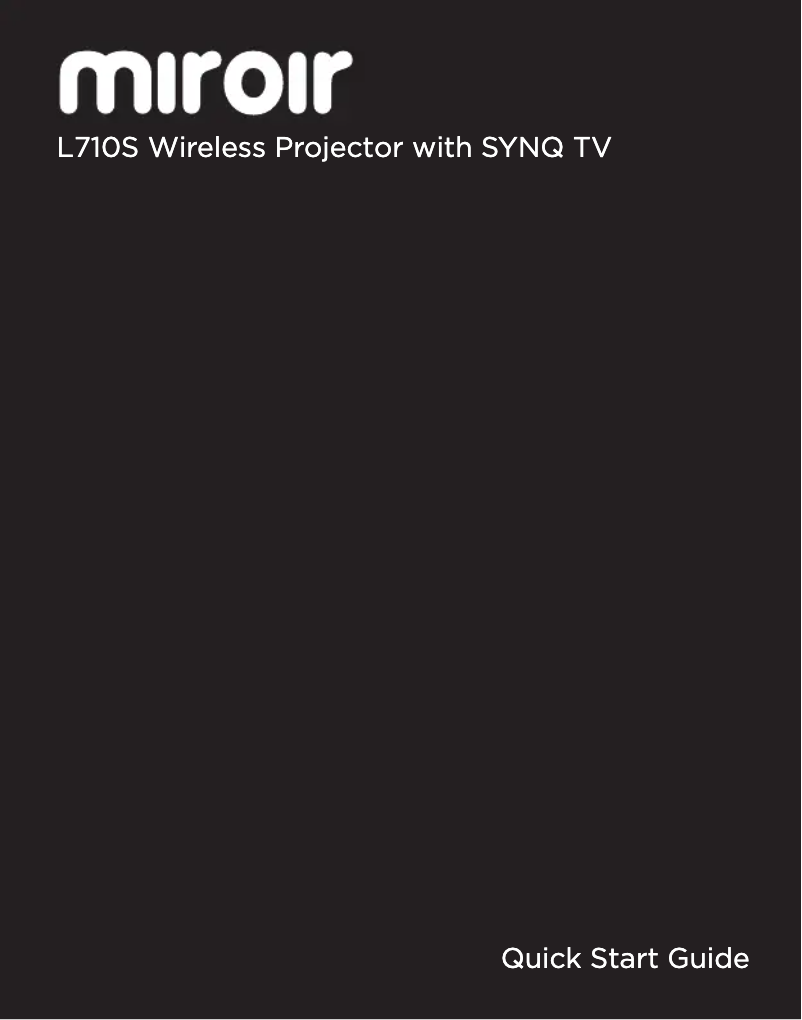 Page n°1 - Manuel utilisateur Miroir L710S