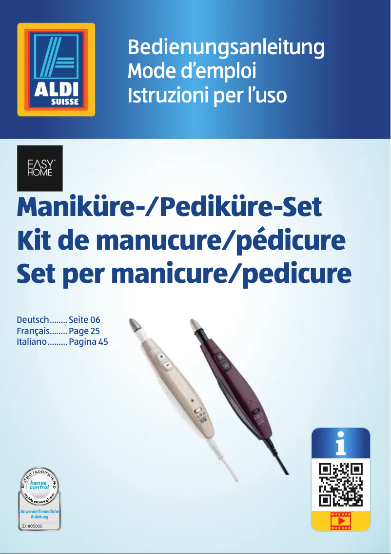 Page 1 de la notice Manuel utilisateur Easy Home GT-MP-03