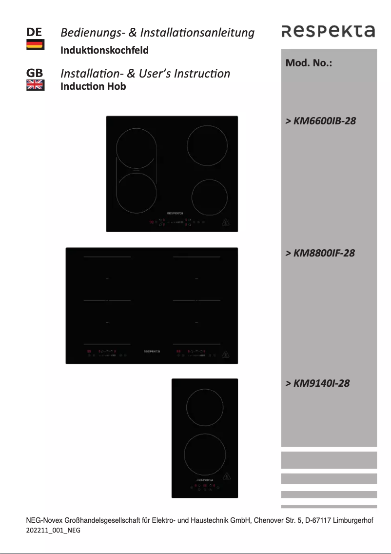 Image de la première page du manuel de l'appareil KM9410I-28