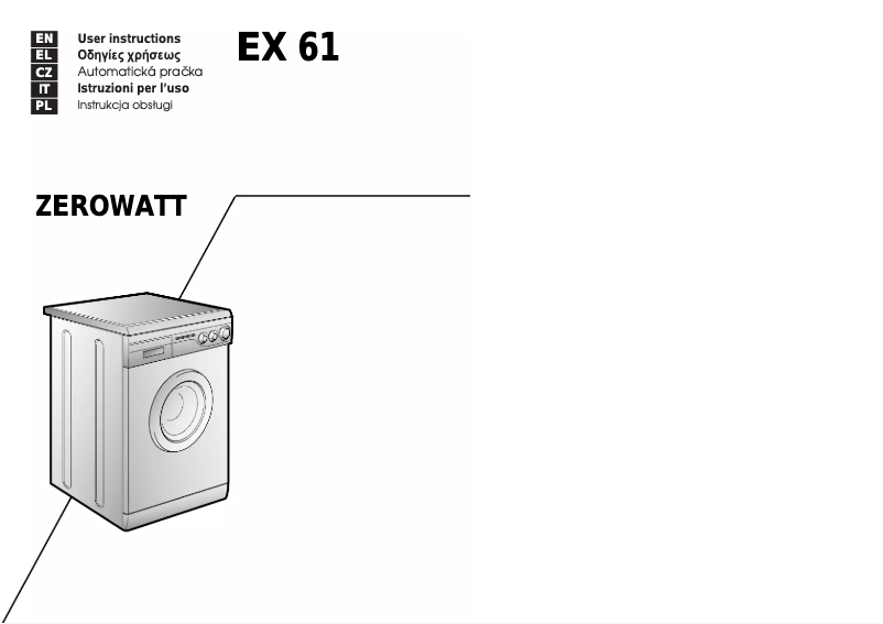 Page n°1 - Manuel utilisateur Zerowatt EX 61