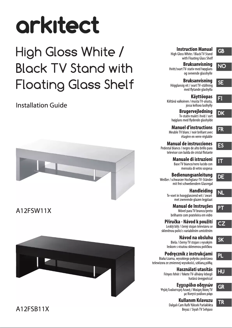 Image de la première page du manuel de l'appareil A12FSB11X