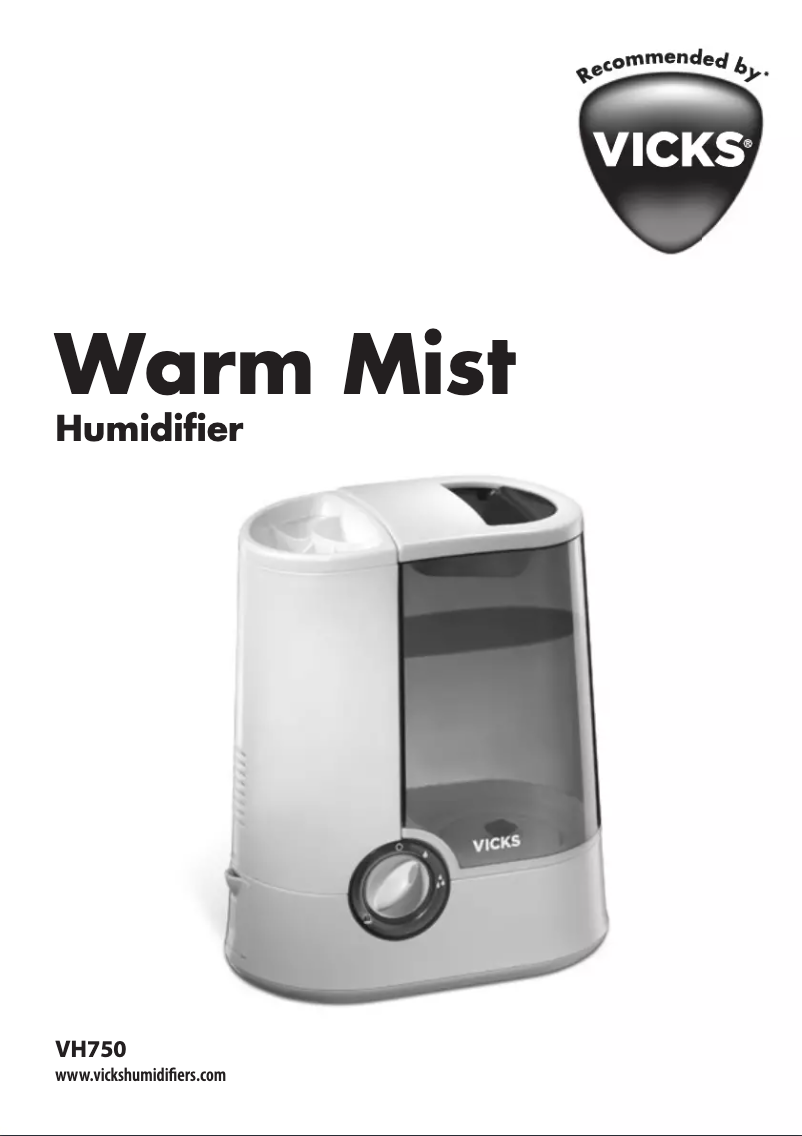 Page n°1 - Manuel utilisateur Vicks Warm Mist VH750