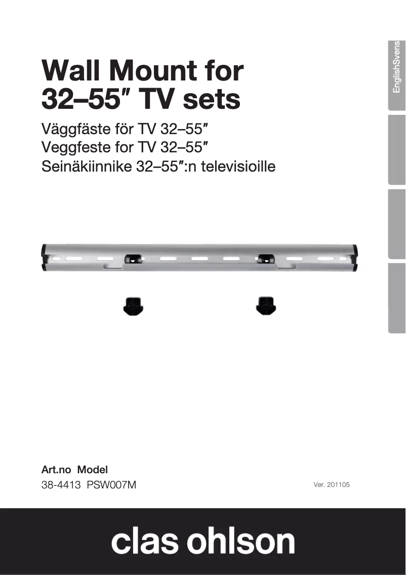 Page 1 de la notice Manuel utilisateur Clas Ohlson PSW007M