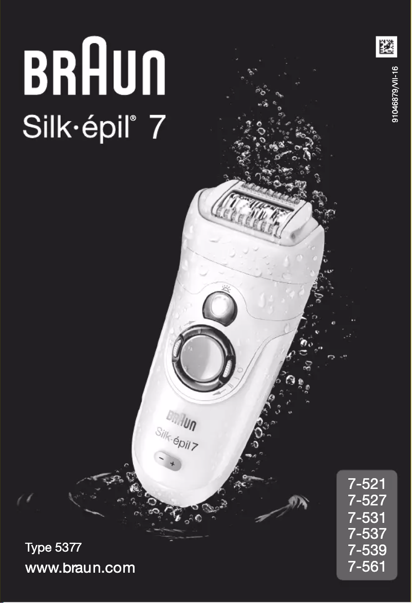 Página 1 del manual Manual de usuario Braun Silk-épil 7 7-537