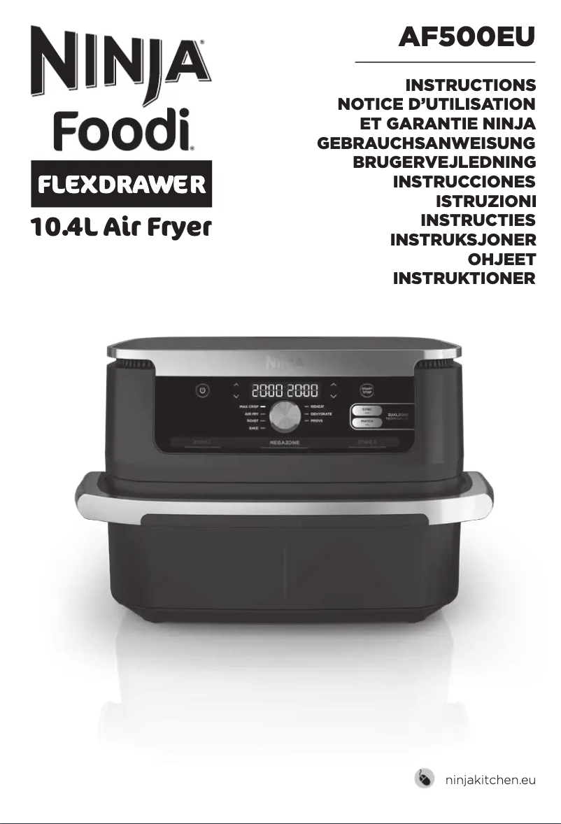 Image de la première page du manuel de l'appareil Foodi Flex AF500EU