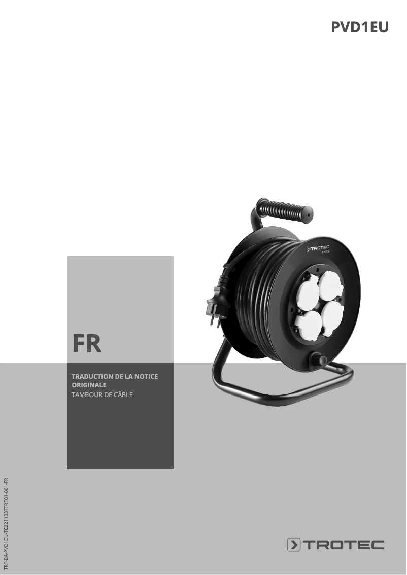 Page n°1 - Manuel utilisateur Trotec PVD1EU