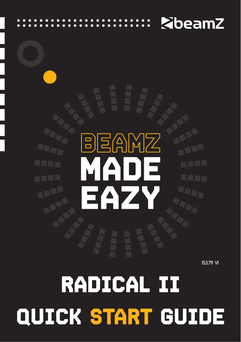 Página 1 del manual Guía de inicio rápido BeamZ Radical 2