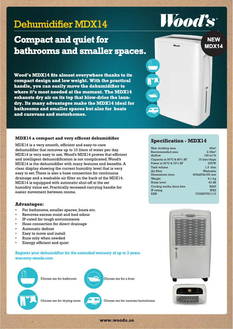 Image de la première page du manuel de l'appareil MDX14