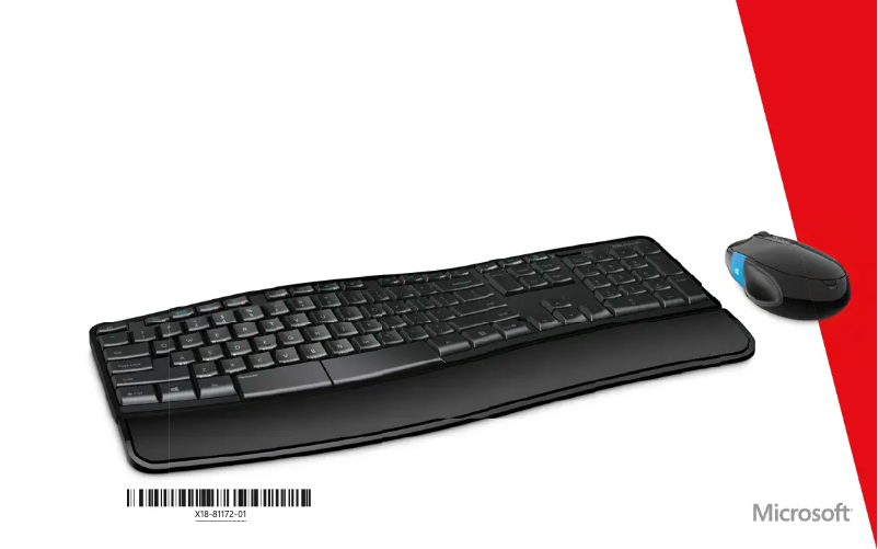 Page n°1 - Manuel utilisateur Microsoft Sculpt Ergonomic Desktop