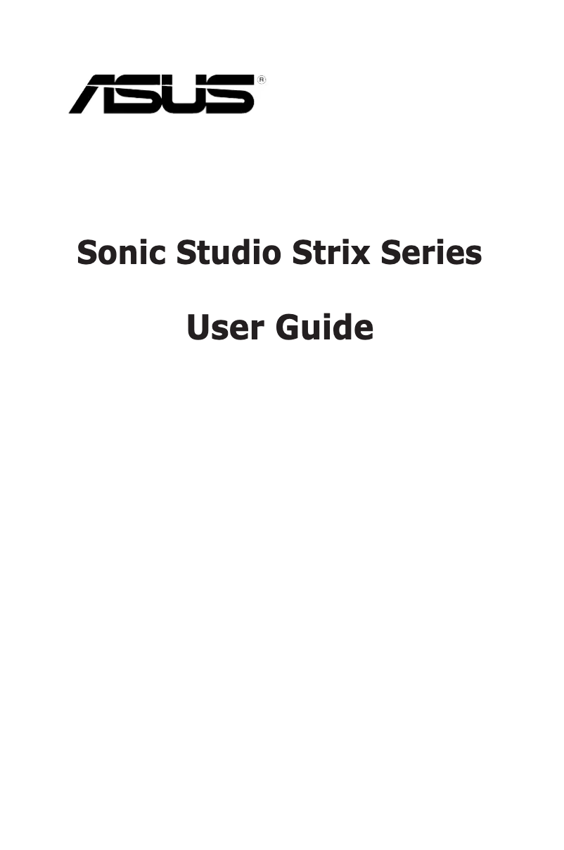 Page 1 de la notice Manuel utilisateur Asus Xonar U5 SI