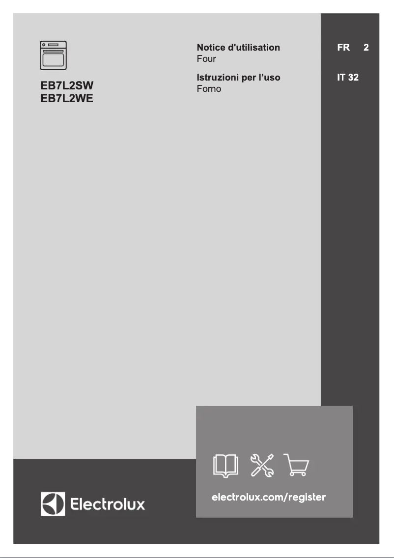 Page n°1 - Manuel utilisateur Electrolux EB7L2SW