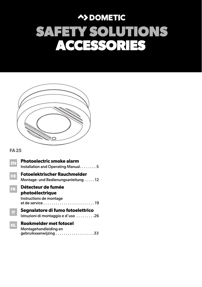 Página 1 del manual Manual de usuario Dometic SD 20