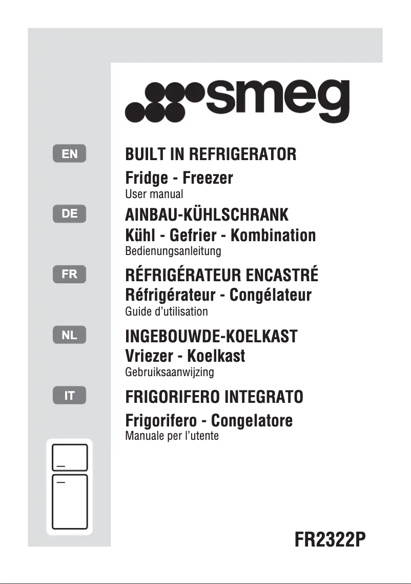 Page n°1 - Manuel utilisateur Smeg FR2322P