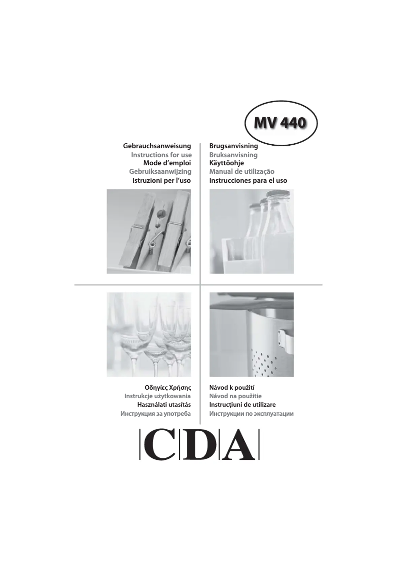 Image de la première page du manuel de l'appareil MV440