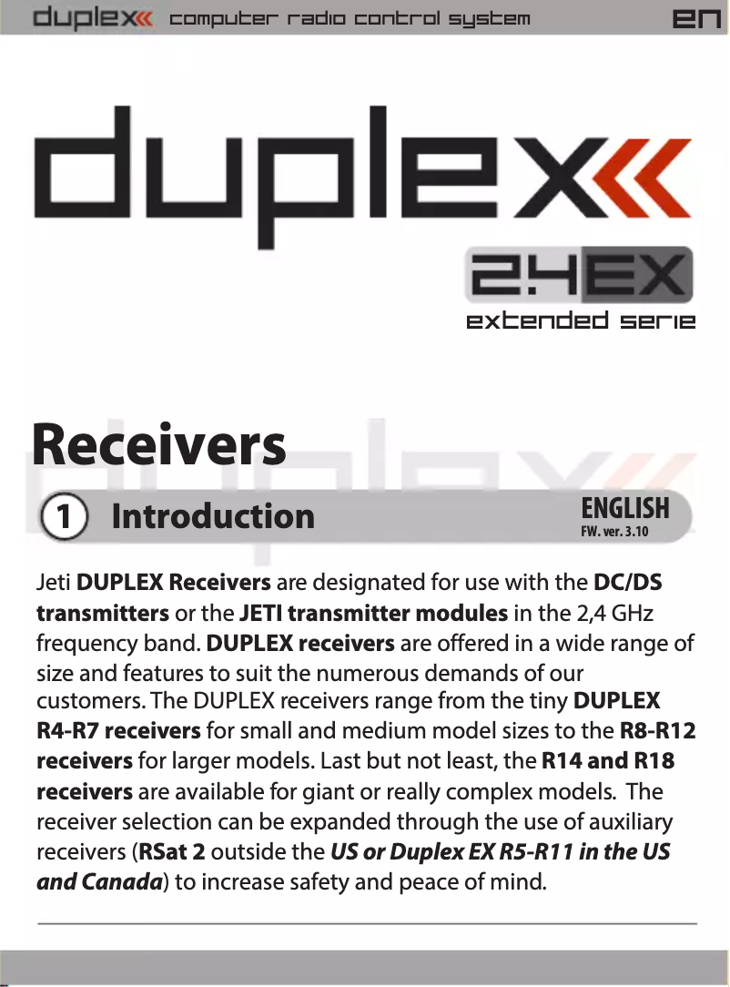 Image de la première page du manuel de l'appareil Duplex R9