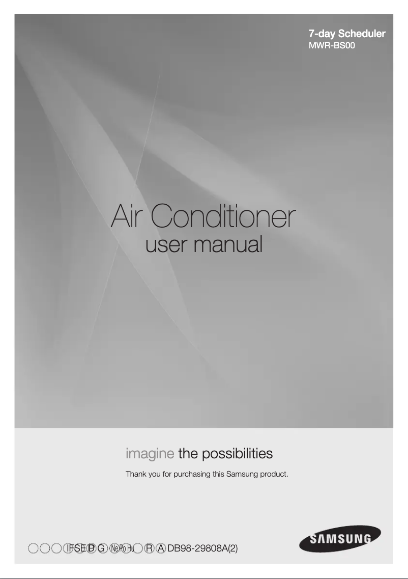 Page 1 de la notice Manuel utilisateur Samsung MWR-BS00
