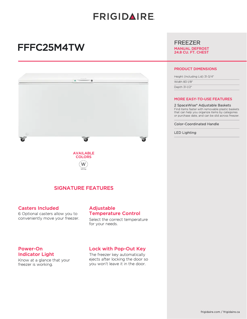 Image de la première page du manuel de l'appareil FFFC25M4T