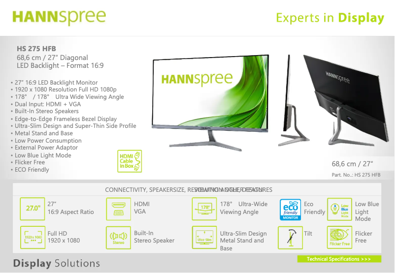 Image de la première page du manuel de l'appareil HS 275 HFB