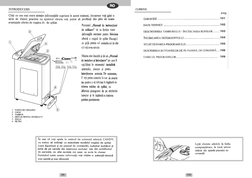 Page n°1 - Manuel utilisateur Candy LBCTS65T UNI