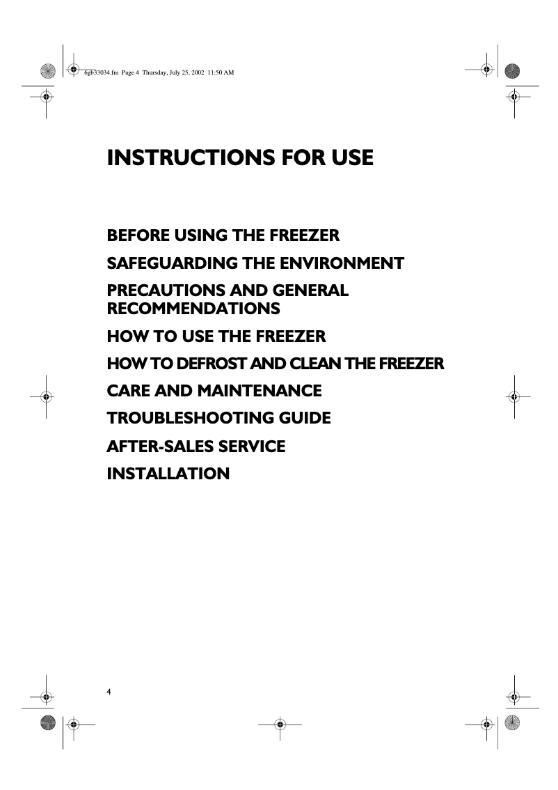 Page 1 de la notice Manuel utilisateur Bauknecht GKEA 291 Optima plus