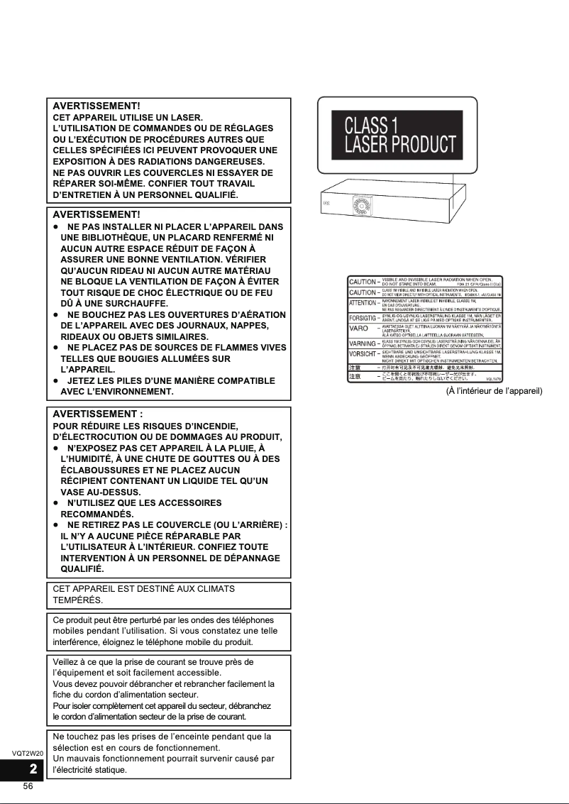 Image de la première page du manuel de l'appareil SC-BTT755