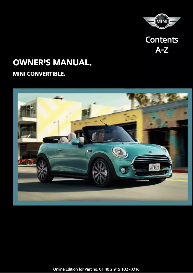Image de la première page du manuel de l'appareil Convertible (2017)
