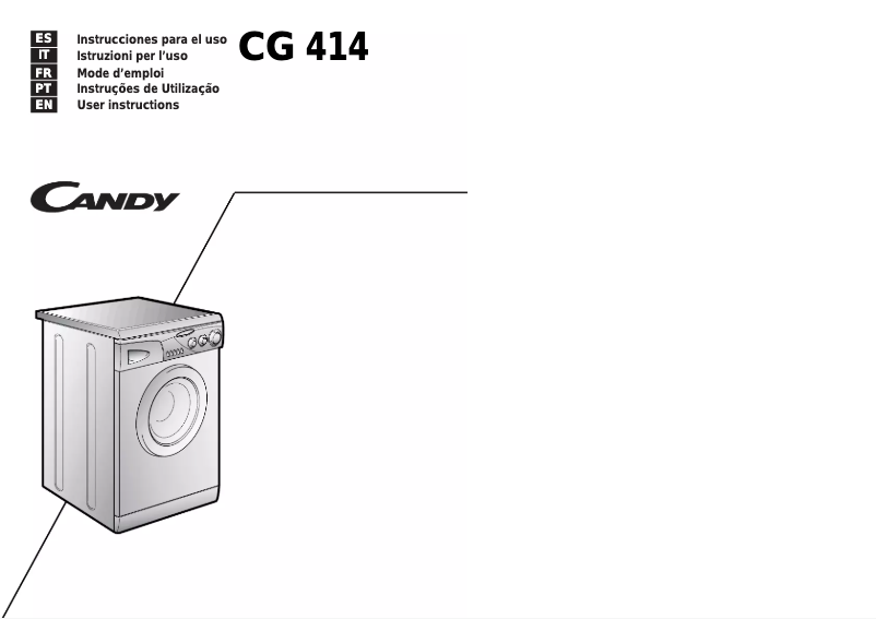 Page n°1 - Manuel utilisateur Candy LB CG 414