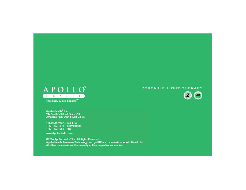 Page 1 de la notice Manuel utilisateur Philips goLITE M2 HF3230