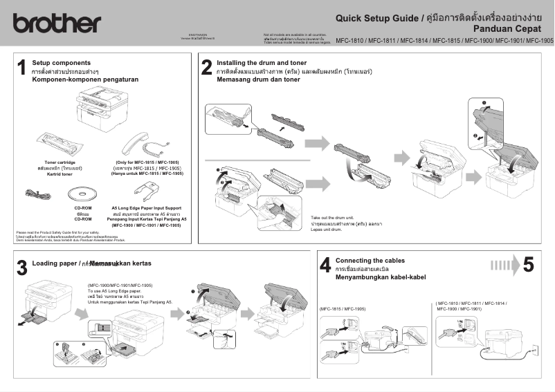 Page n°1 - Manuel utilisateur Brother MFC-1905