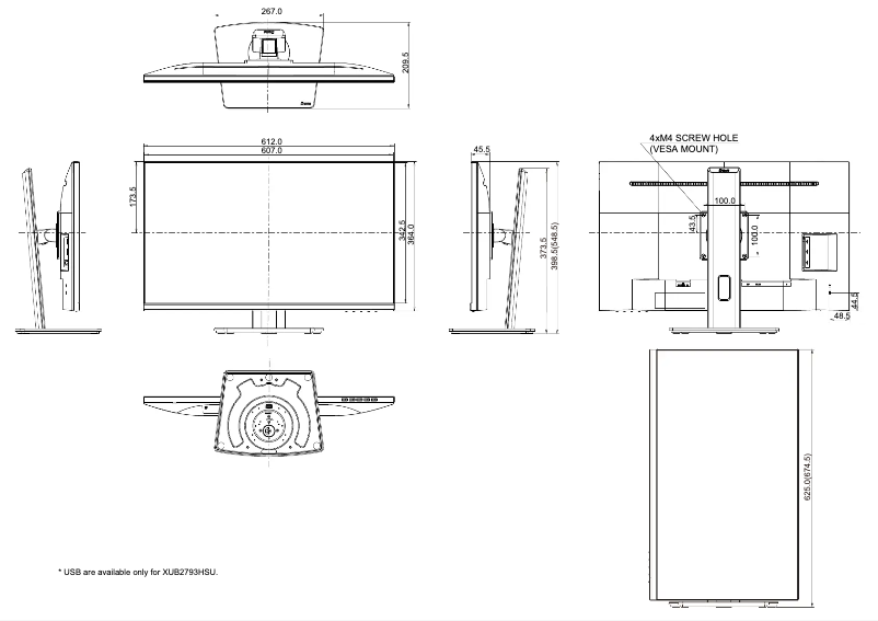 Página 1 del manual Dibujo técnico Iiyama ProLite XUB2793HS