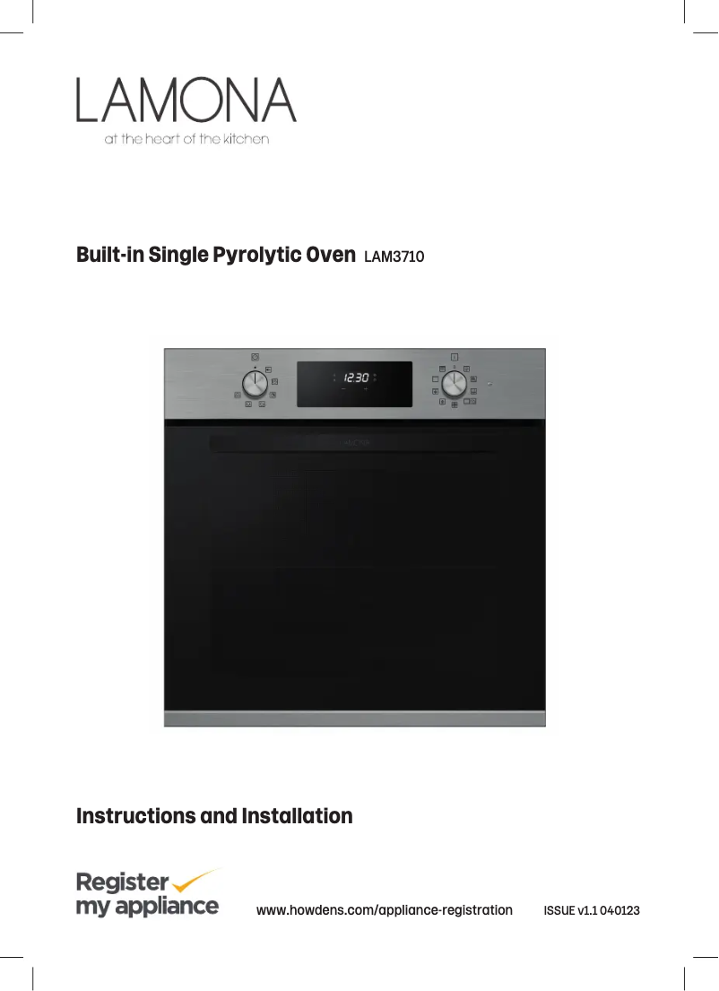 Page n°1 - Manuel utilisateur Lamona LAM3710