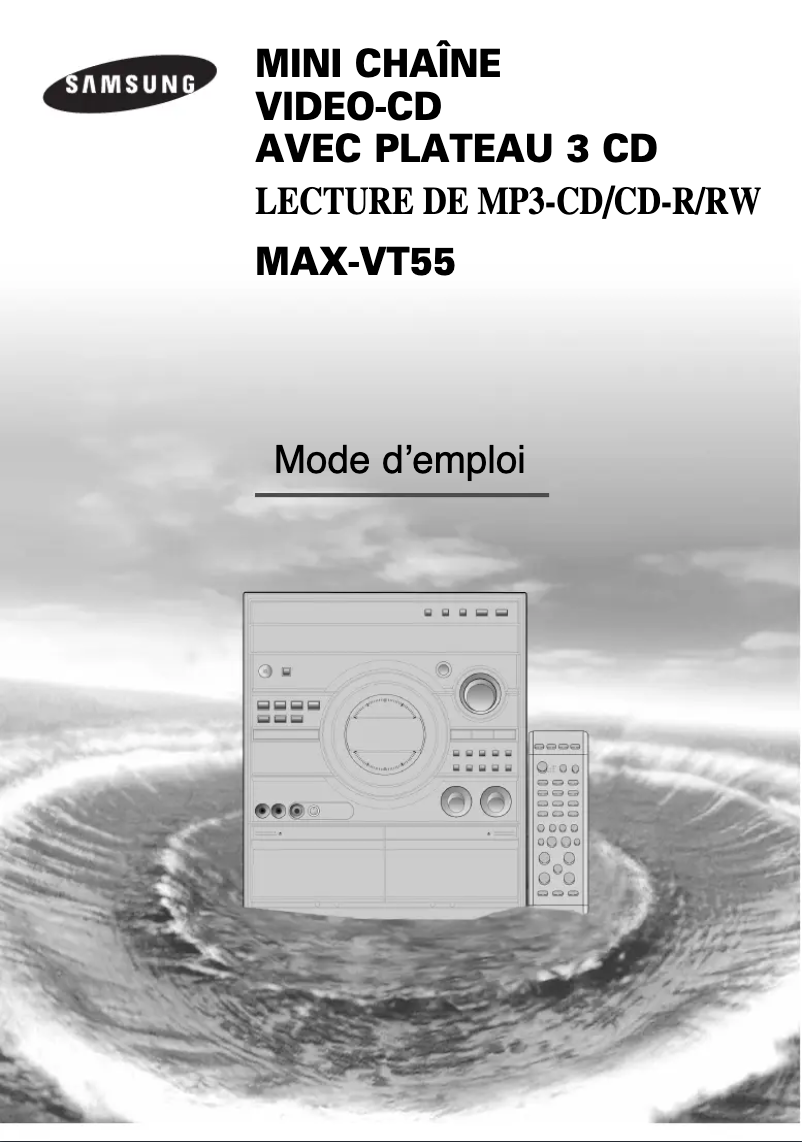 Page 1 de la notice Manuel utilisateur Samsung MAX-VT55