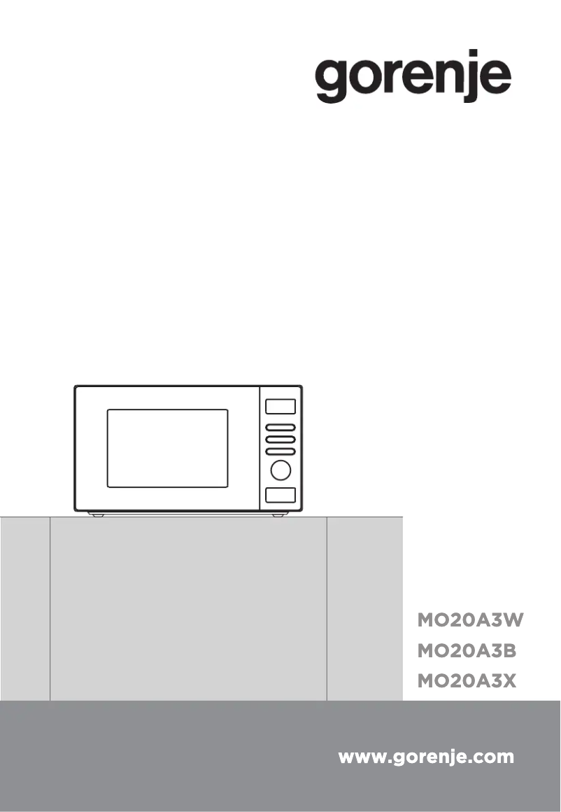 Page n°1 - Manuel utilisateur Gorenje MO20A3X