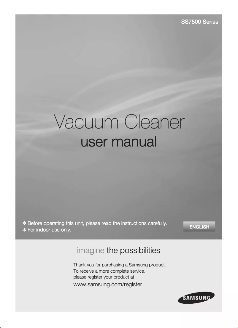 Page n°1 - Manuel utilisateur Samsung SS7555