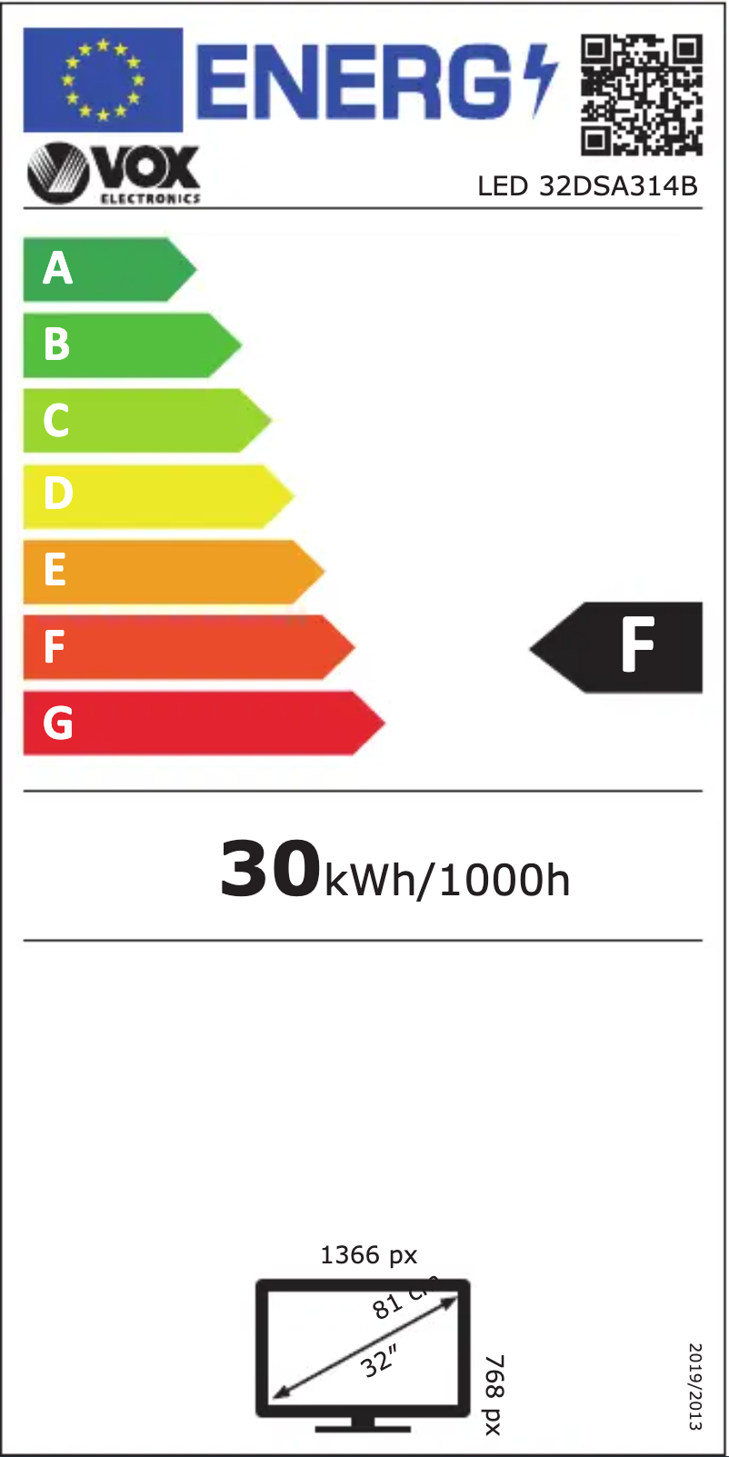 Image de la première page du manuel de l'appareil LED 32DSA314B