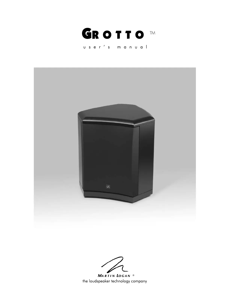 Imagen de la primera página del manual del dispositivo Grotto