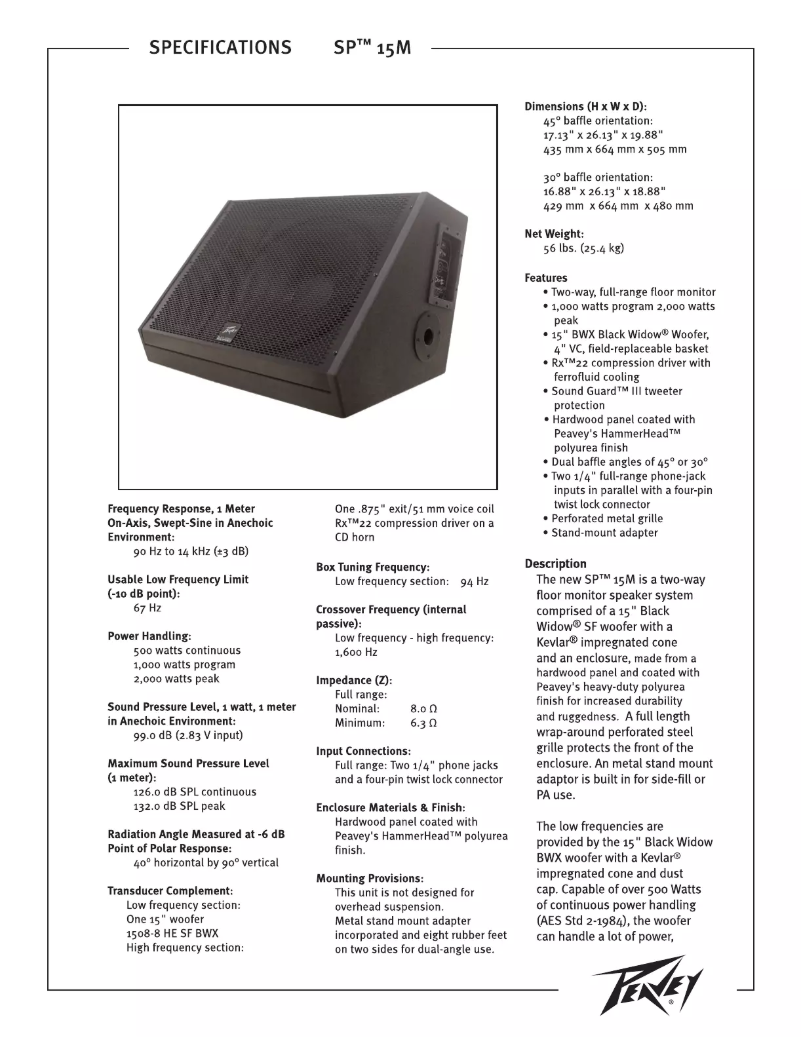 Image de la première page du manuel de l'appareil SP 15M