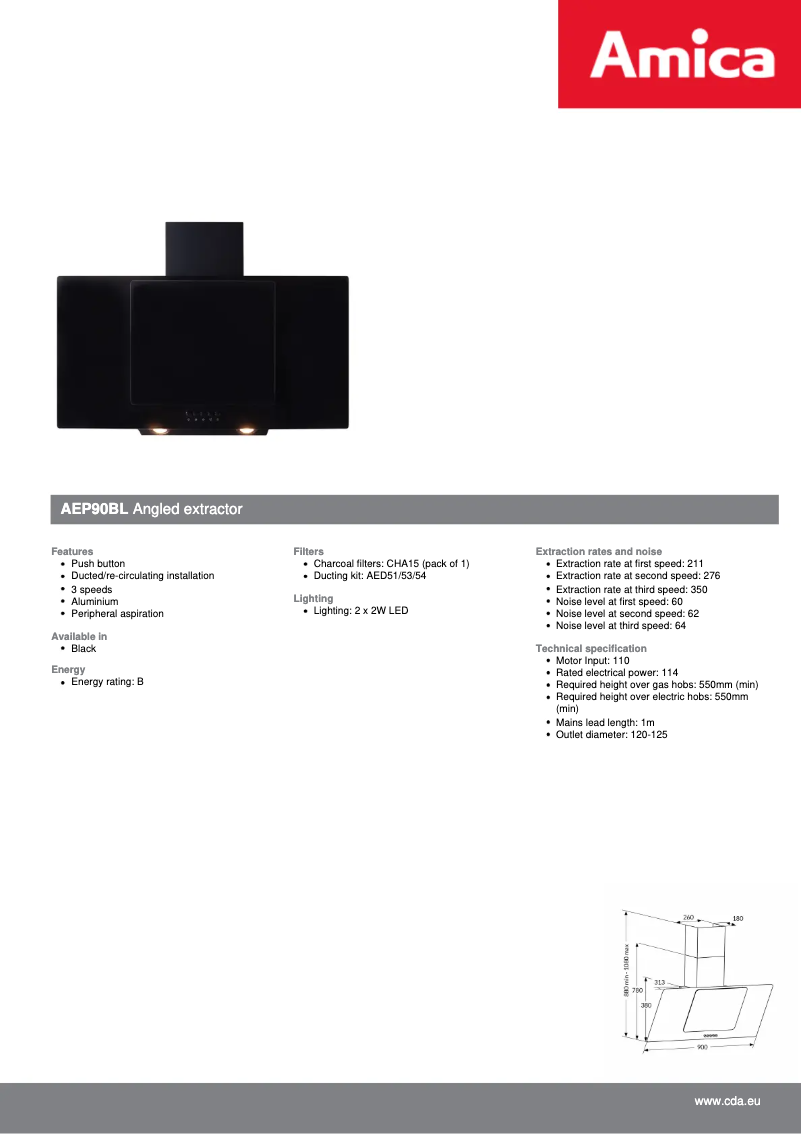 Image de la première page du manuel de l'appareil AEP90BL