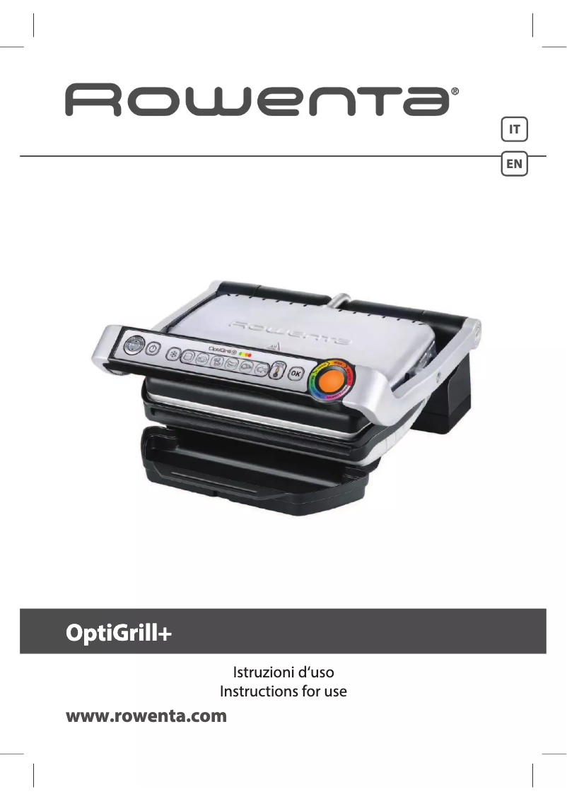 Image de la première page du manuel de l'appareil OptiGrill+ GR712D21
