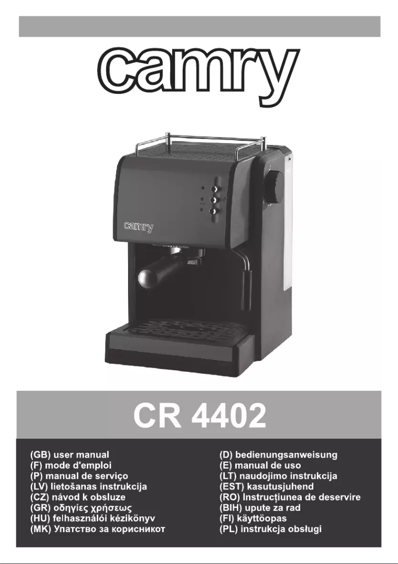 Page n°1 - Manuel utilisateur Camry CR 4402