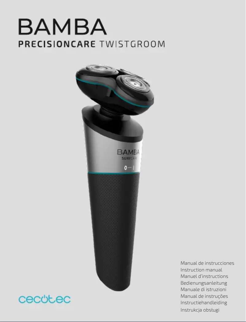 Image de la première page du manuel de l'appareil Bamba PrecisionCare TwistGroom