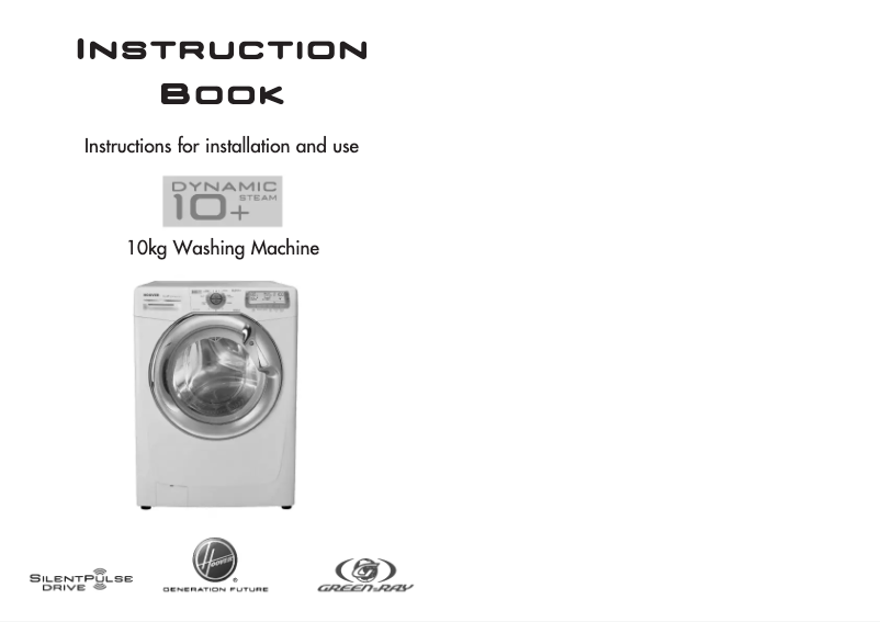 Page n°1 - Manuel utilisateur Hoover DST 10166PG-80X
