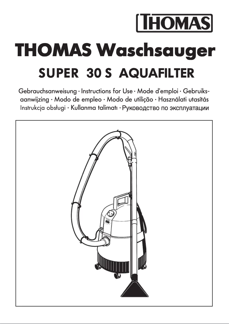 Page n°1 - Manuel utilisateur Thomas Super 30 S Aquafilter