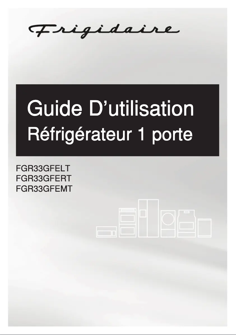 Page n°1 - Manuel utilisateur Electrolux FGR33GFELT