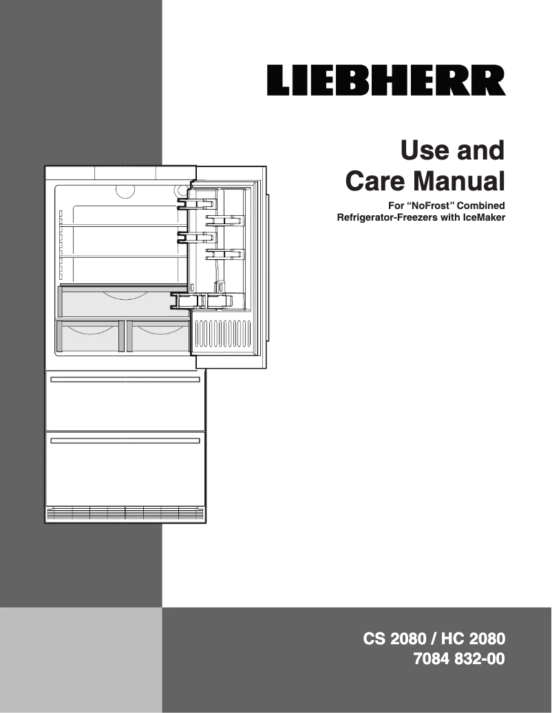 Page n°1 - Manuel utilisateur Liebherr CS 2080